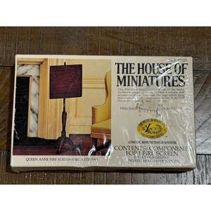 THE HOUSE OF MINIATURES QUEEN ANNE FIRE SCREEN NO. 40021 NEW IN SEALED BOX
